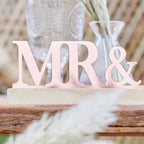 Rose Gold Acrylic Mr and Mrs Sign