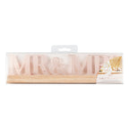 Rose Gold Acrylic Mr and Mrs Sign