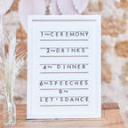 White Wooden Letter Board