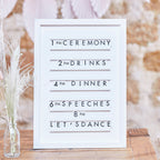 White Wooden Letter Board- 5 Inner Pack