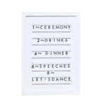 White Wooden Letter Board