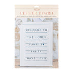 White Wooden Letter Board