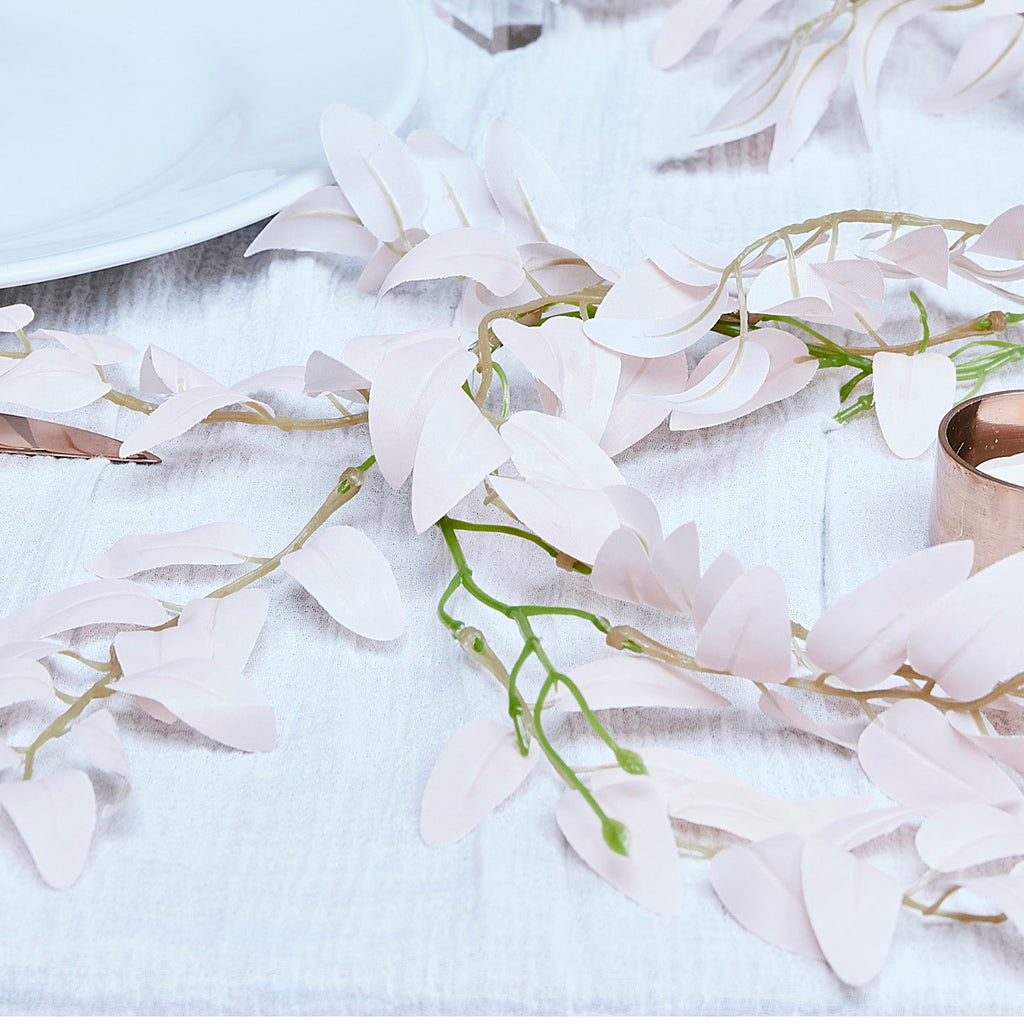 Pink Ruscus and Green Foliage Garland- 5 Inner Pack