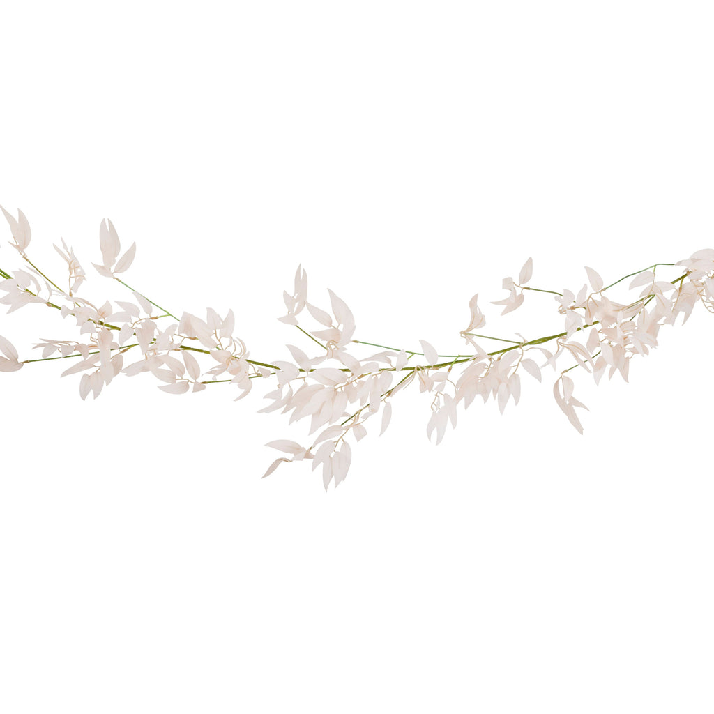 Pink Ruscus and Green Foliage Garland