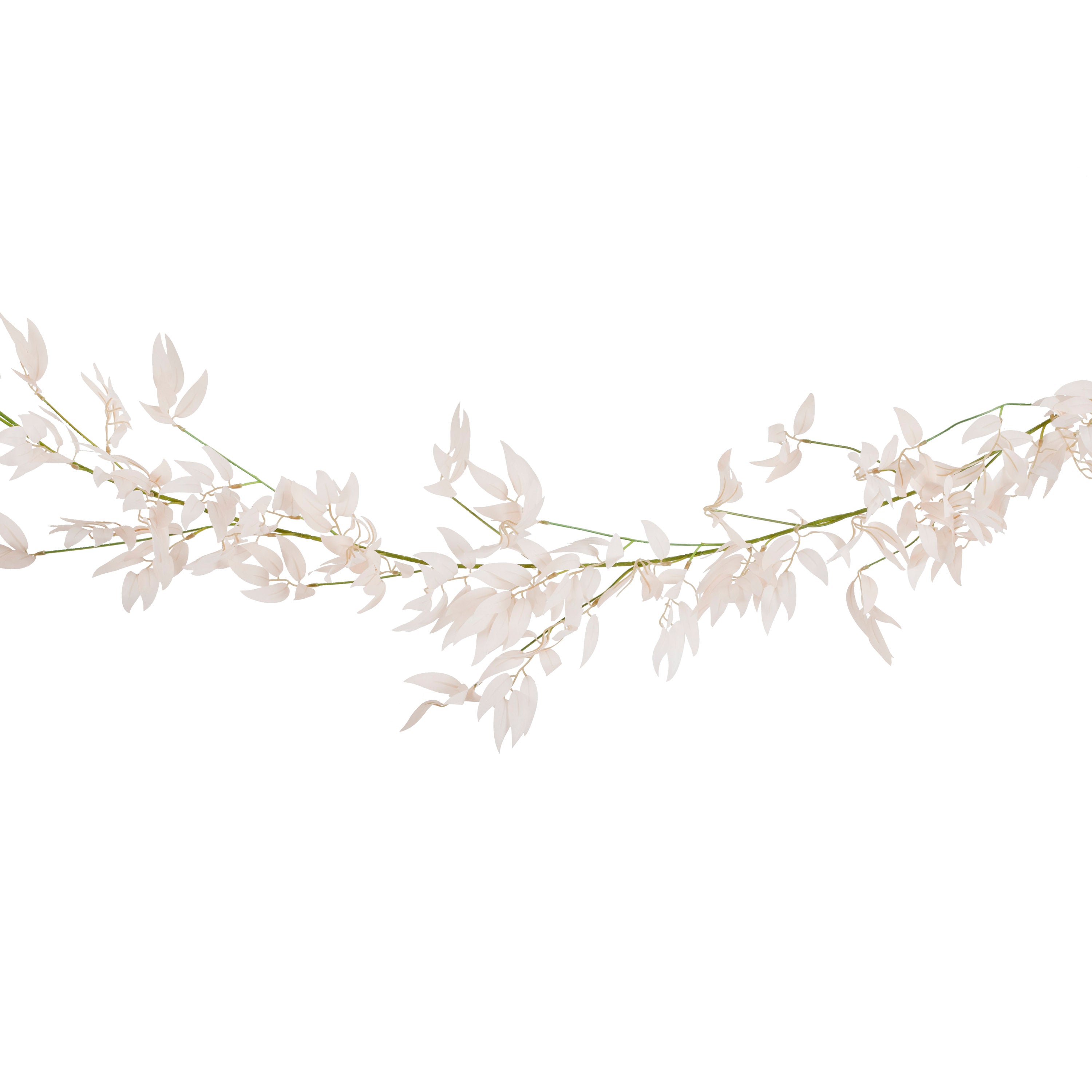 Pink Ruscus and Green Foliage Garland