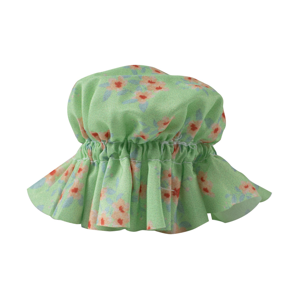 Green Floral Jam Jar Fabric Topper - Large- 40 Inner Pack