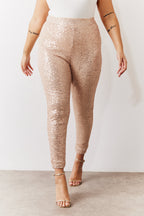 Gold Premium Sequin Leggings
