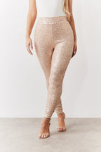 Gold Premium Sequin Leggings