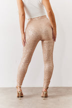 Gold Premium Sequin Leggings