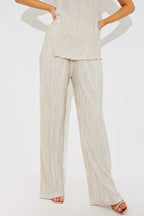 Plisse Wide Leg Co-Ord Trousers