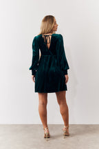 Velvet Smock Mini Dress