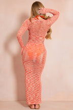 Space Dye Maxi Knitted Dress
