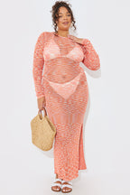 Space Dye Maxi Knitted Dress