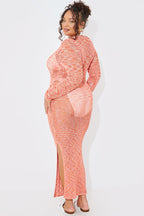 Space Dye Maxi Knitted Dress
