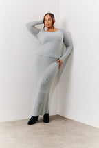 Fluffy Rib Co-Ord Knitted Jumper