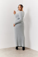 Fluffy Rib Co-Ord Knitted Jumper