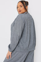 Textured Bomber Jacket
