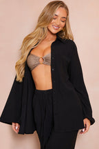 Textured Beach Co-Ord Shirt