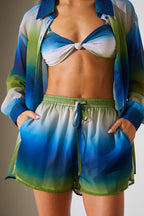 Ombre Chiffon Floaty Co-Ord Beach Shorts