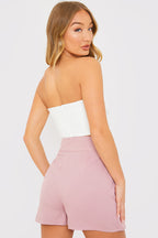 Ruched Bandeau Corset Top