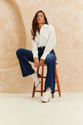 Broderie Shirt Bodysuit