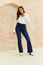 Broderie Shirt Bodysuit