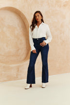 Broderie Shirt Bodysuit