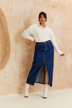 Broderie Shirt Bodysuit