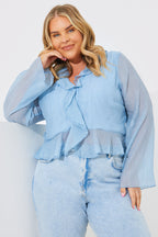 Chiffon Frill Blouse