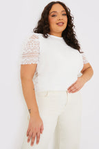 Crochet Sleeve T-Shirt