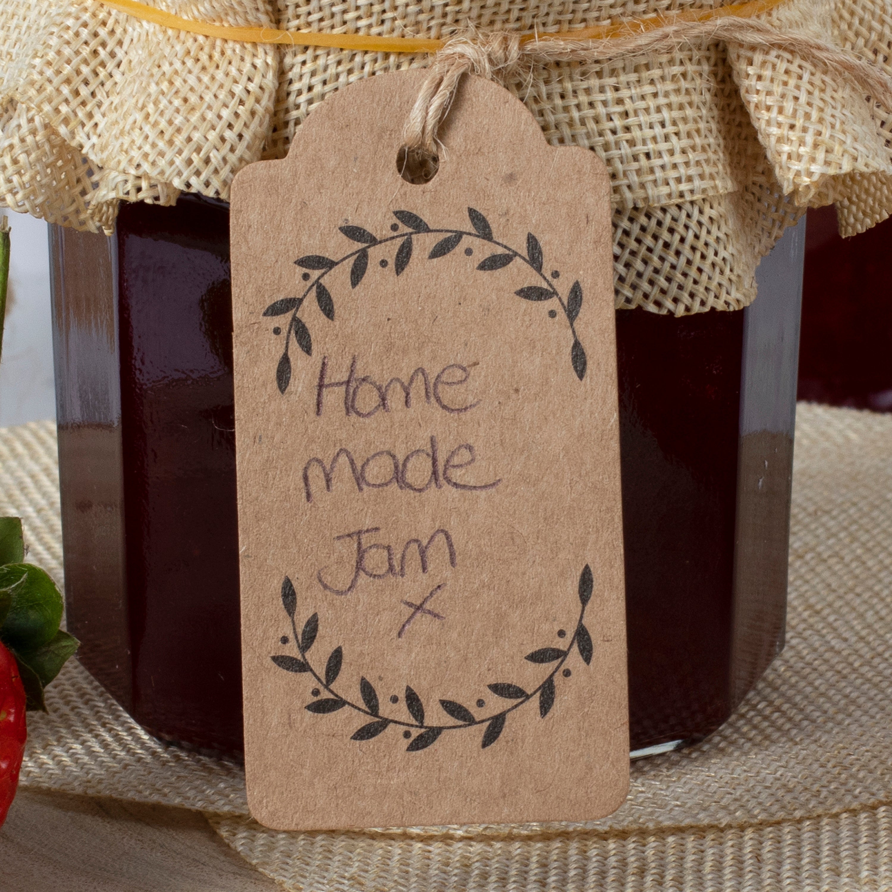 Kraft Jam Jar Labels- 10 Inner Pack