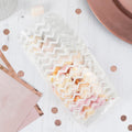 White Chevron Party Bags