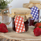 Gingham Jam Jar Gift Labels
