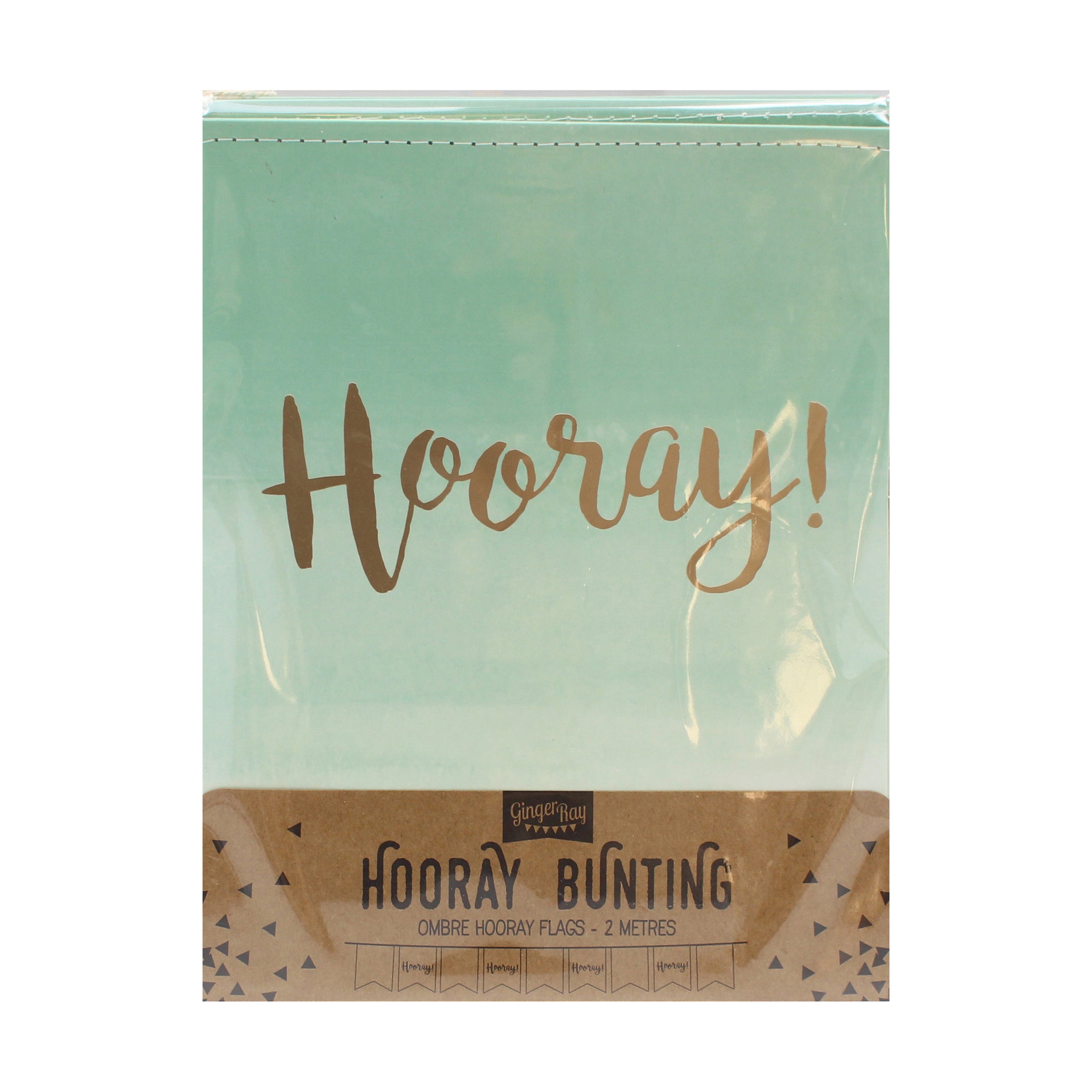 Mint Green Ombre & Gold Foiled Paper Bunting - Pick & Mix