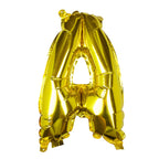 Gold Foil Letter Balloons- 5 Inner Pack