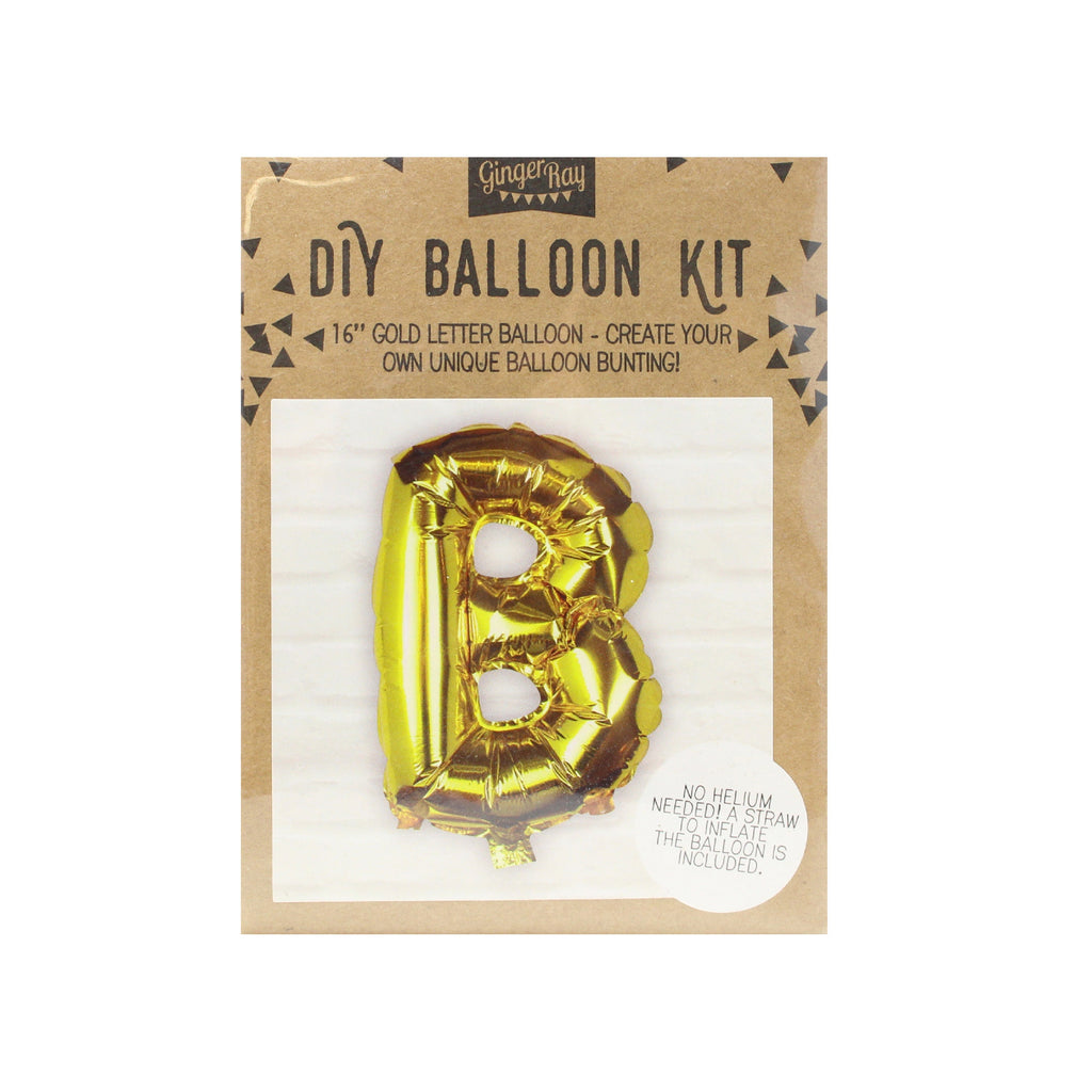Gold Foil Letter Balloons- 5 Inner Pack