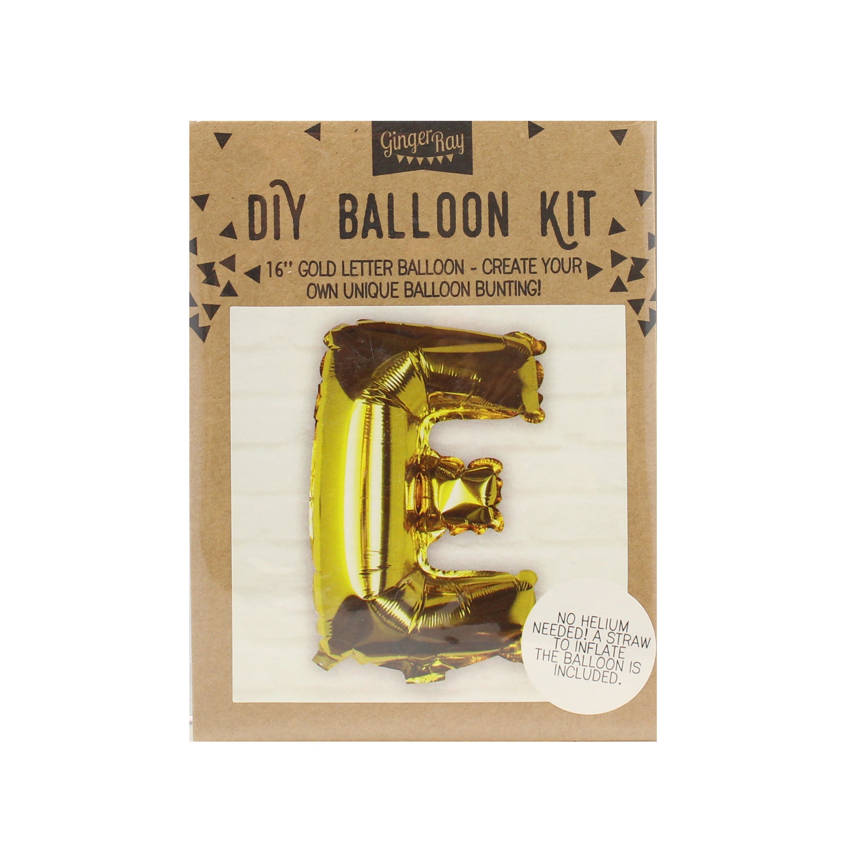 Gold Foil Letter Balloons- 5 Inner Pack