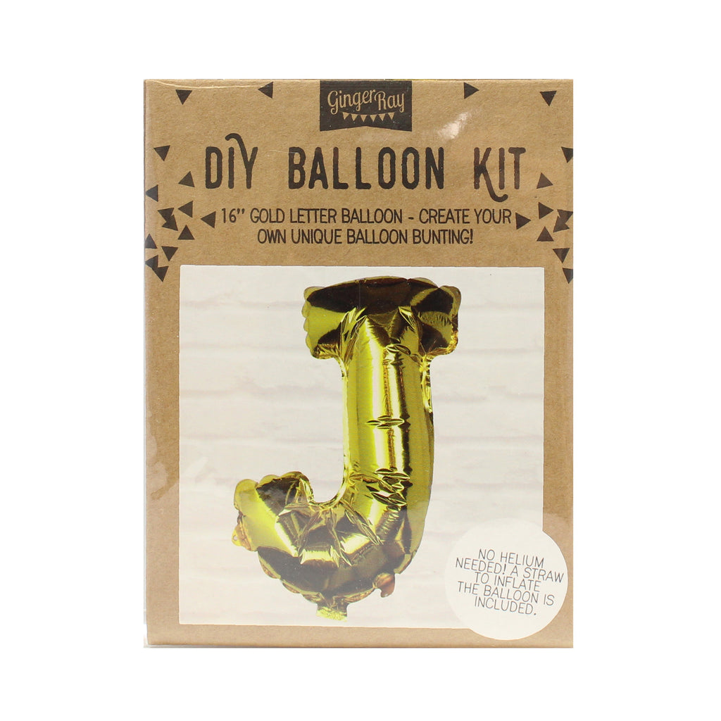 Gold Foil Letter Balloons- 5 Inner Pack