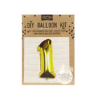 Gold Foil Number Balloon- 5 Inner Pack