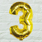 Gold Foil Number Balloon- 5 Inner Pack