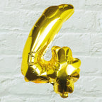 Gold Foil Number Balloon- 5 Inner Pack