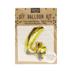 Gold Foil Number Balloon- 5 Inner Pack