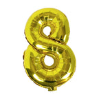 Gold Foil Number Balloon- 5 Inner Pack