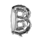 Silver Foil Letter Balloons- 5 Inner Pack