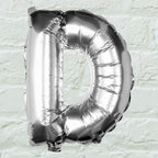 Silver Foil Letter Balloons- 5 Inner Pack