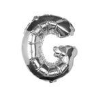 Silver Foil Letter Balloons- 5 Inner Pack