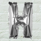 Silver Foil Letter Balloons- 5 Inner Pack