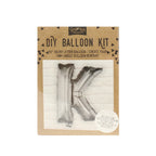 Silver Foil Letter Balloons- 5 Inner Pack