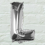 Silver Foil Letter Balloons- 5 Inner Pack