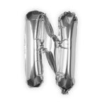 Silver Foil Letter Balloons- 5 Inner Pack
